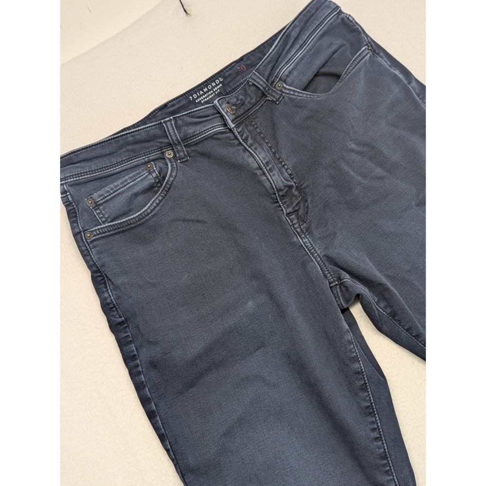 7 Diamonds Generation Denim Straight Fit Jeans Dark Wash Mens 30 x 30